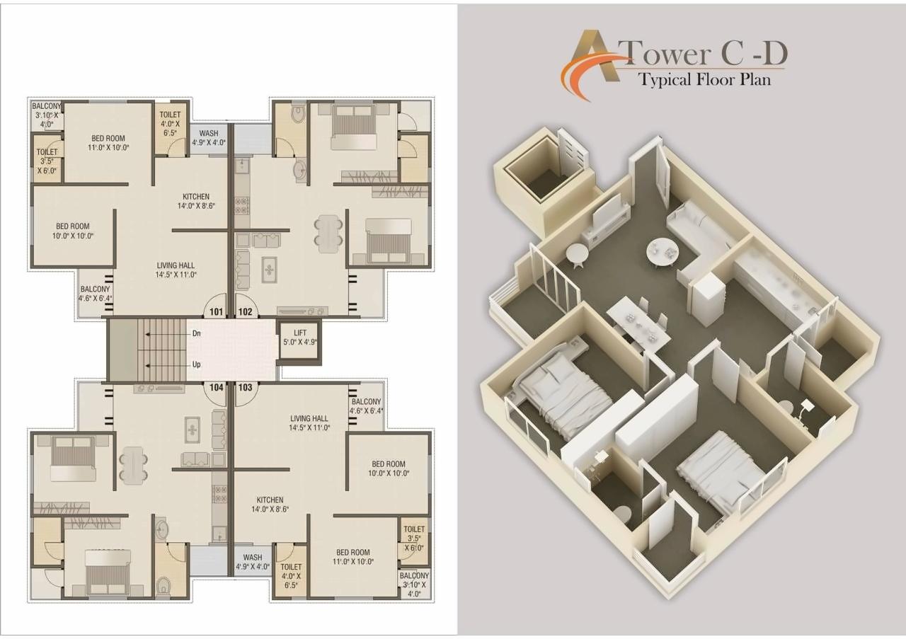 Layout of real estate project Anantam Residency located at Vadodara, Vadodara, Gujarat
