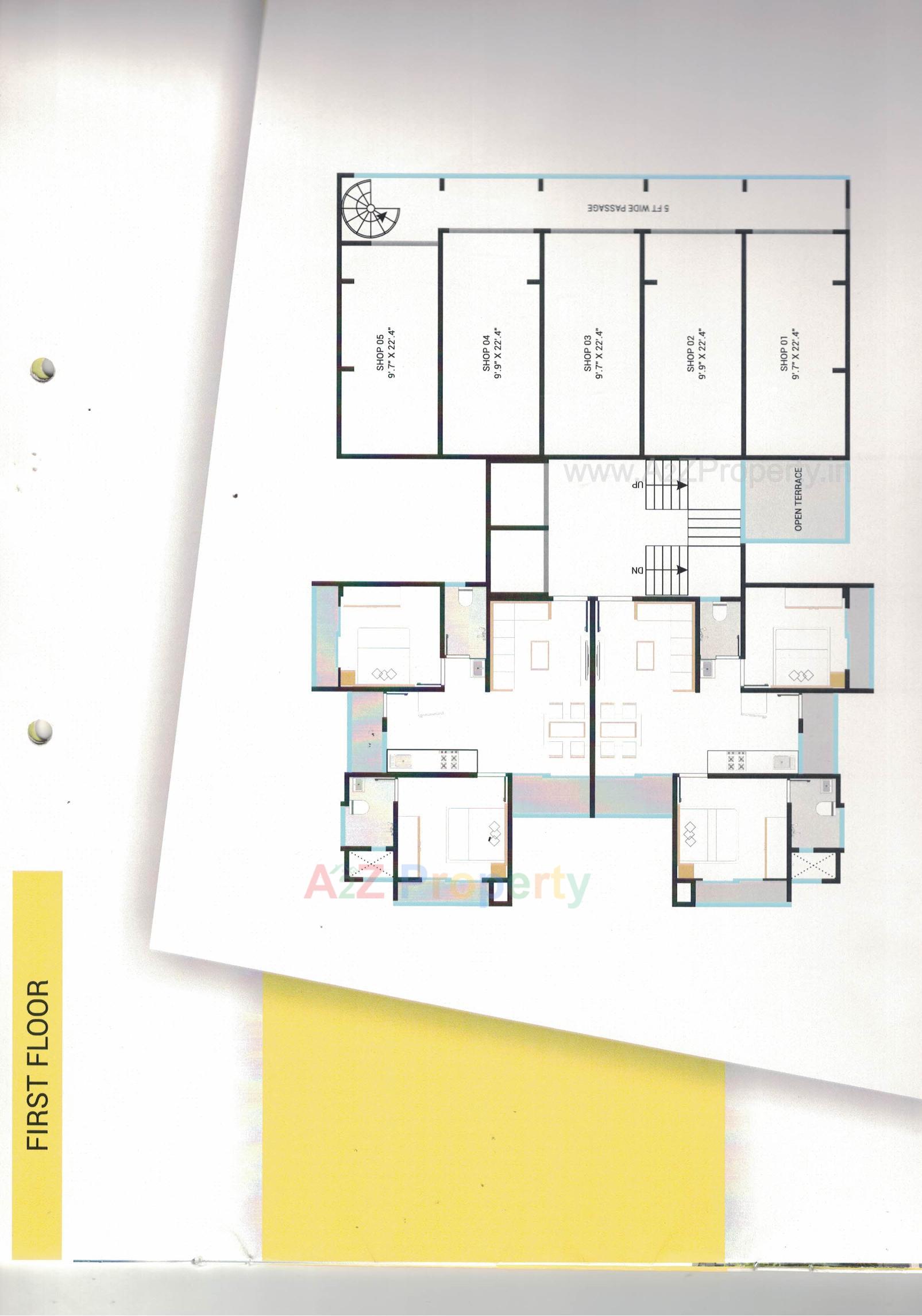 Layout of real estate project Anee Iconic located at Vadodara, Vadodara, Gujarat