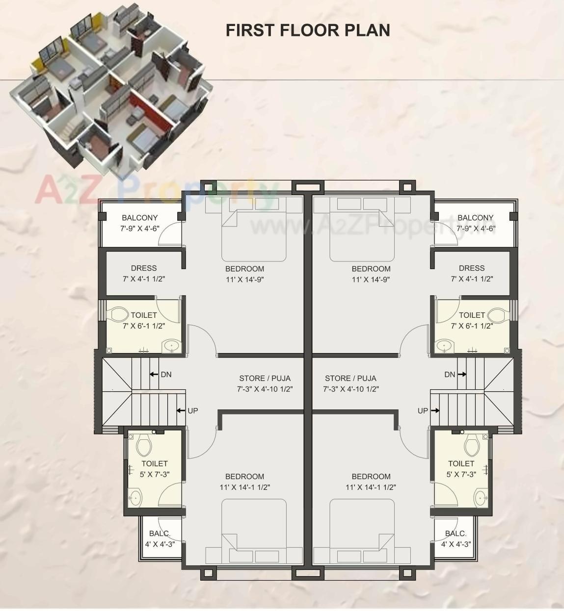 Layout of real estate project Angel Bliss located at Bill, Vadodara, Gujarat