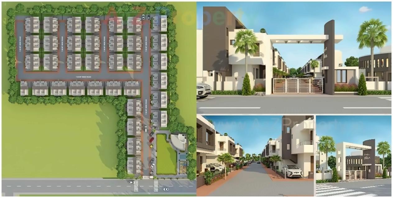 Layout of real estate project Angel Bliss located at Bill, Vadodara, Gujarat