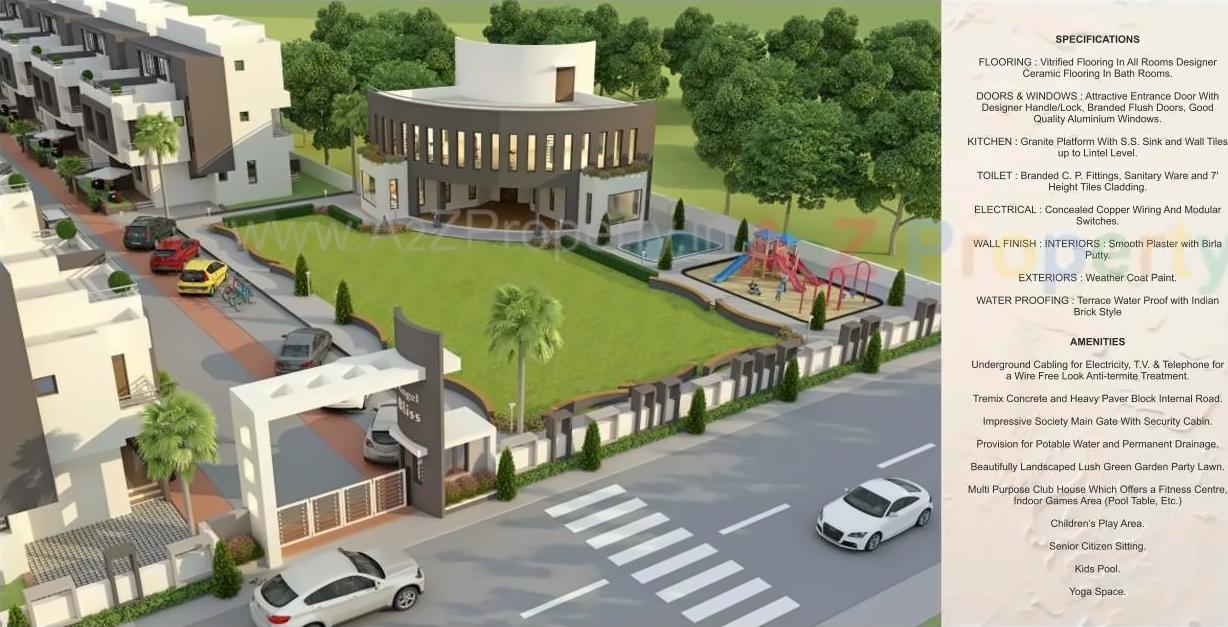 3D Elevation of real estate project Angel Bliss located at Bill, Vadodara, Gujarat