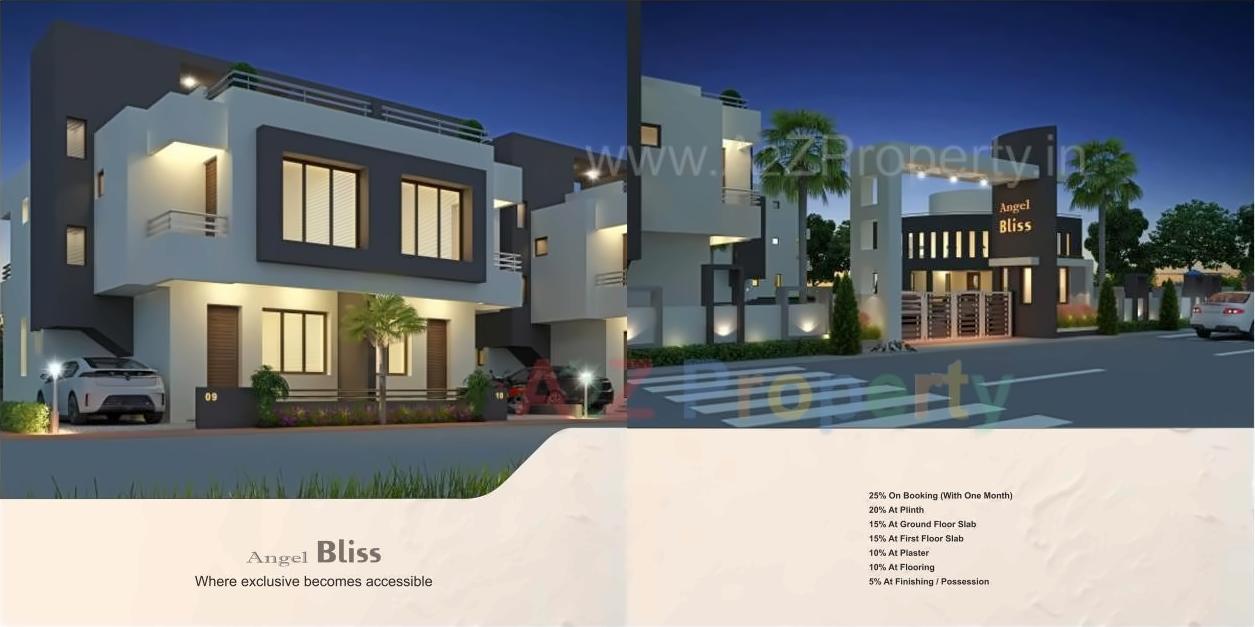 3D Elevation of real estate project Angel Bliss located at Bill, Vadodara, Gujarat