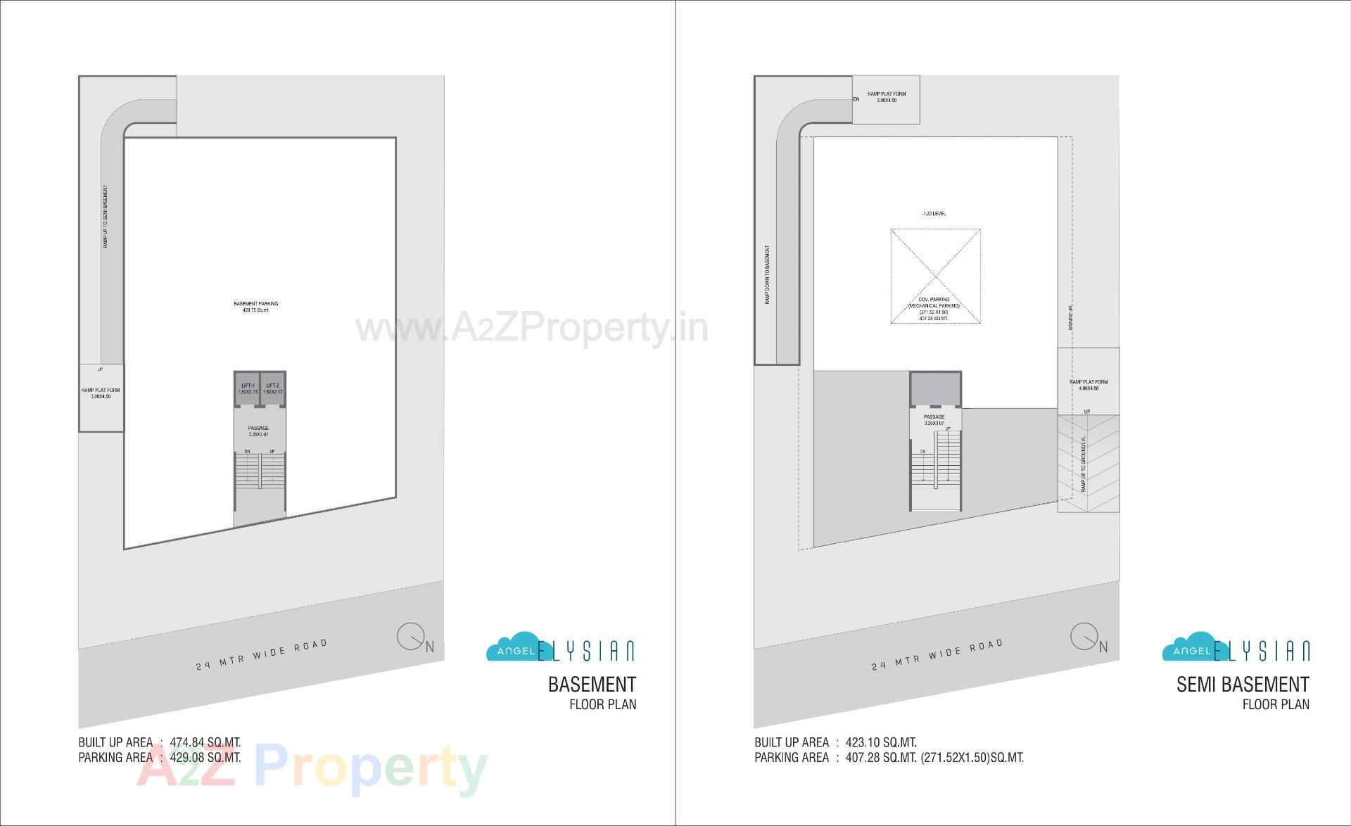 Layout of real estate project Angel Elysian located at Bhayli, Vadodara, Gujarat