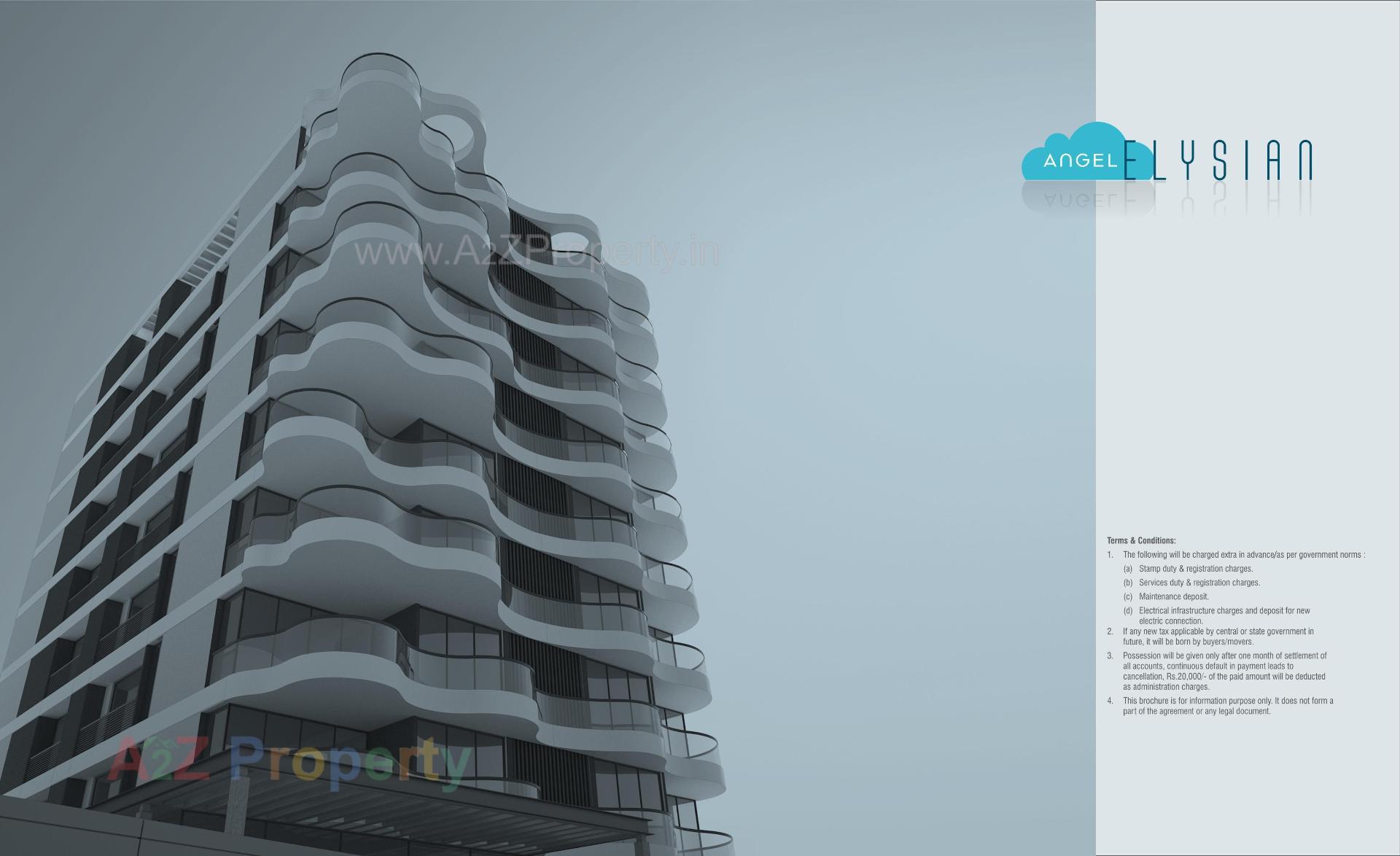 3D Elevation of real estate project Angel Elysian located at Bhayli, Vadodara, Gujarat