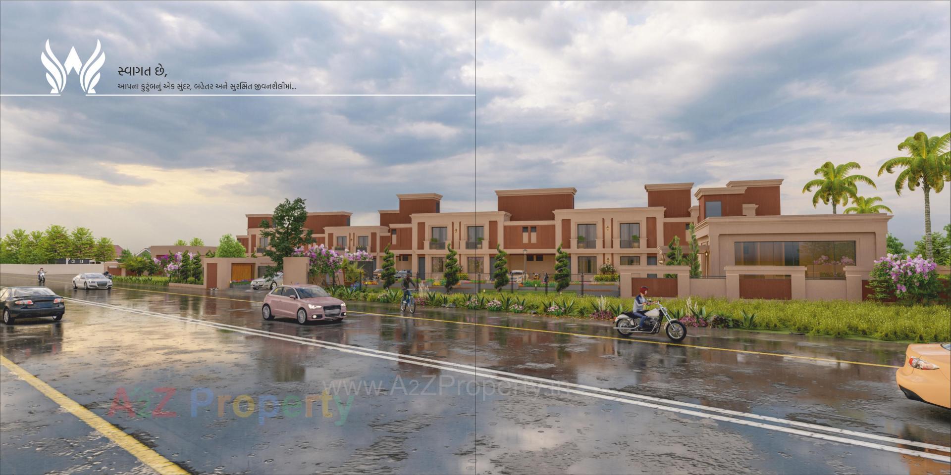 3D Elevation of real estate project Angel Residency located at Karjan, Vadodara, Gujarat