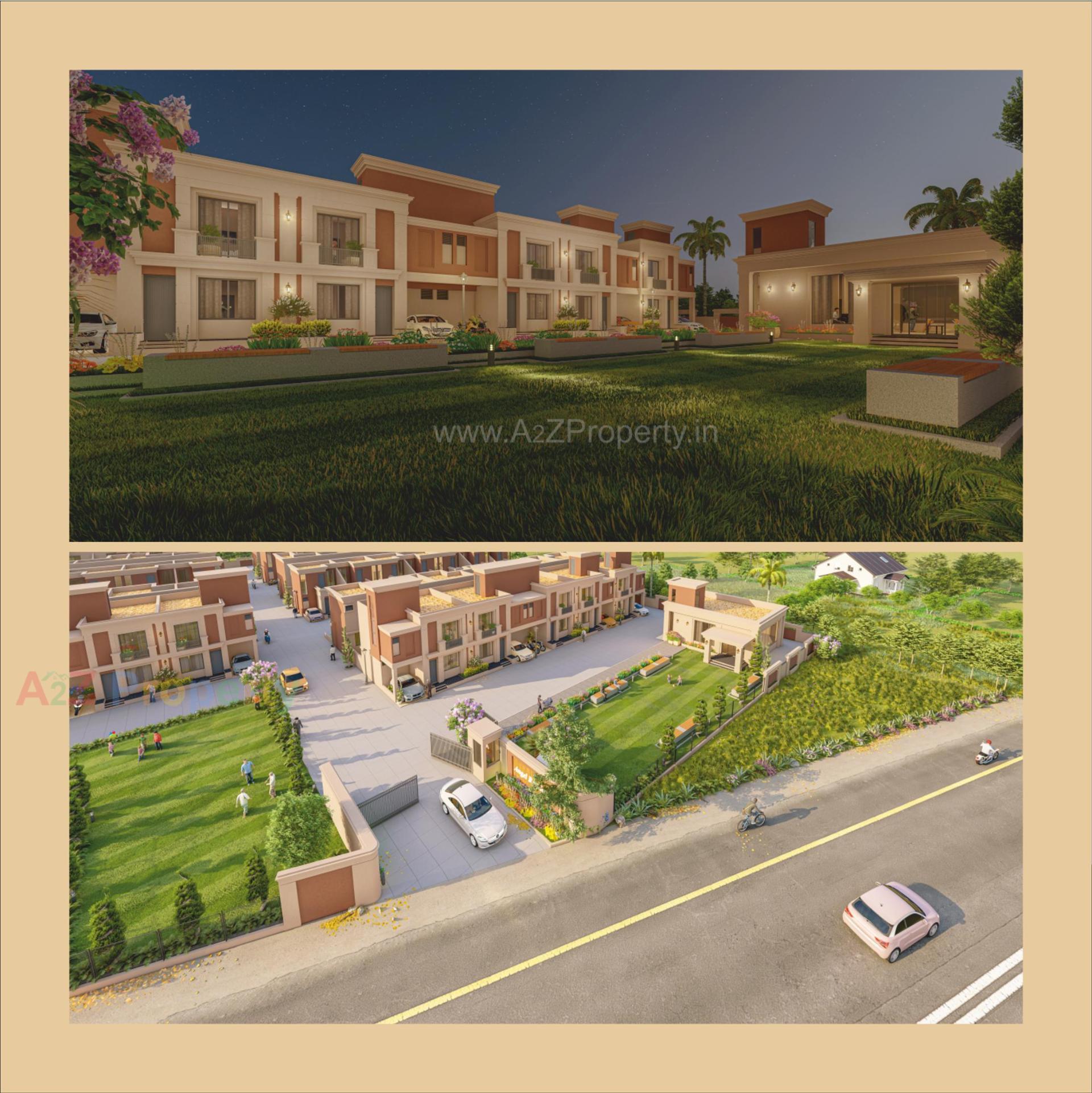 3D Elevation of real estate project Angel Residency located at Karjan, Vadodara, Gujarat