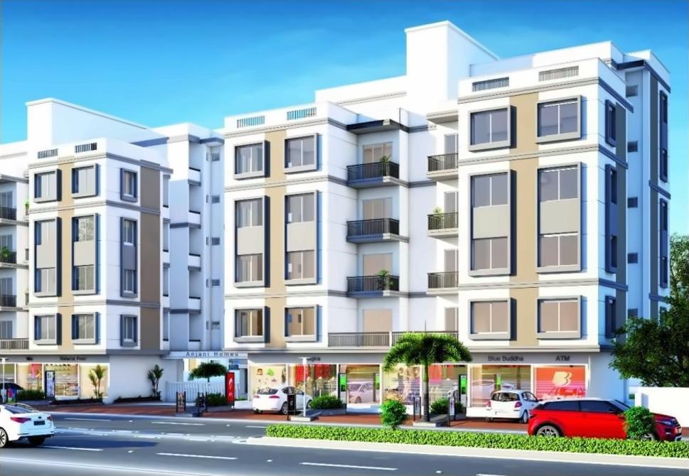 3D Elevation of real estate project Anjani Homes located at Jambuva, Vadodara, Gujarat