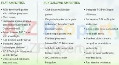 Amenities of Anjani Homes
