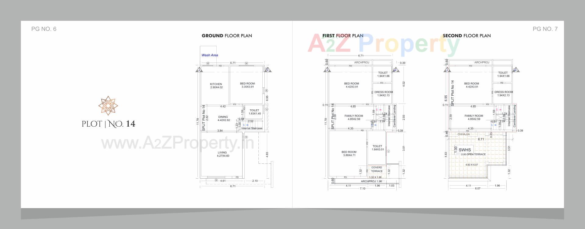 Layout of real estate project Anjani Villa located at Bil, Vadodara, Gujarat