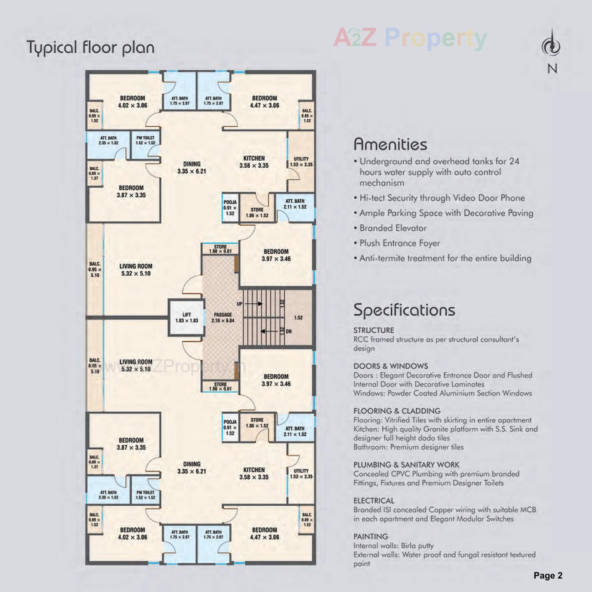 Layout of real estate project Antriksh Aura located at Akota, Vadodara, Gujarat