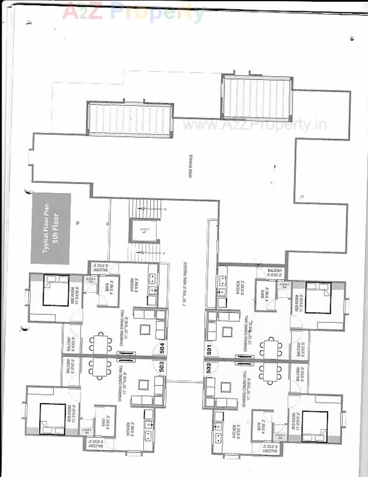 Layout of real estate project Apex Tower located at Kasba, Vadodara, Gujarat