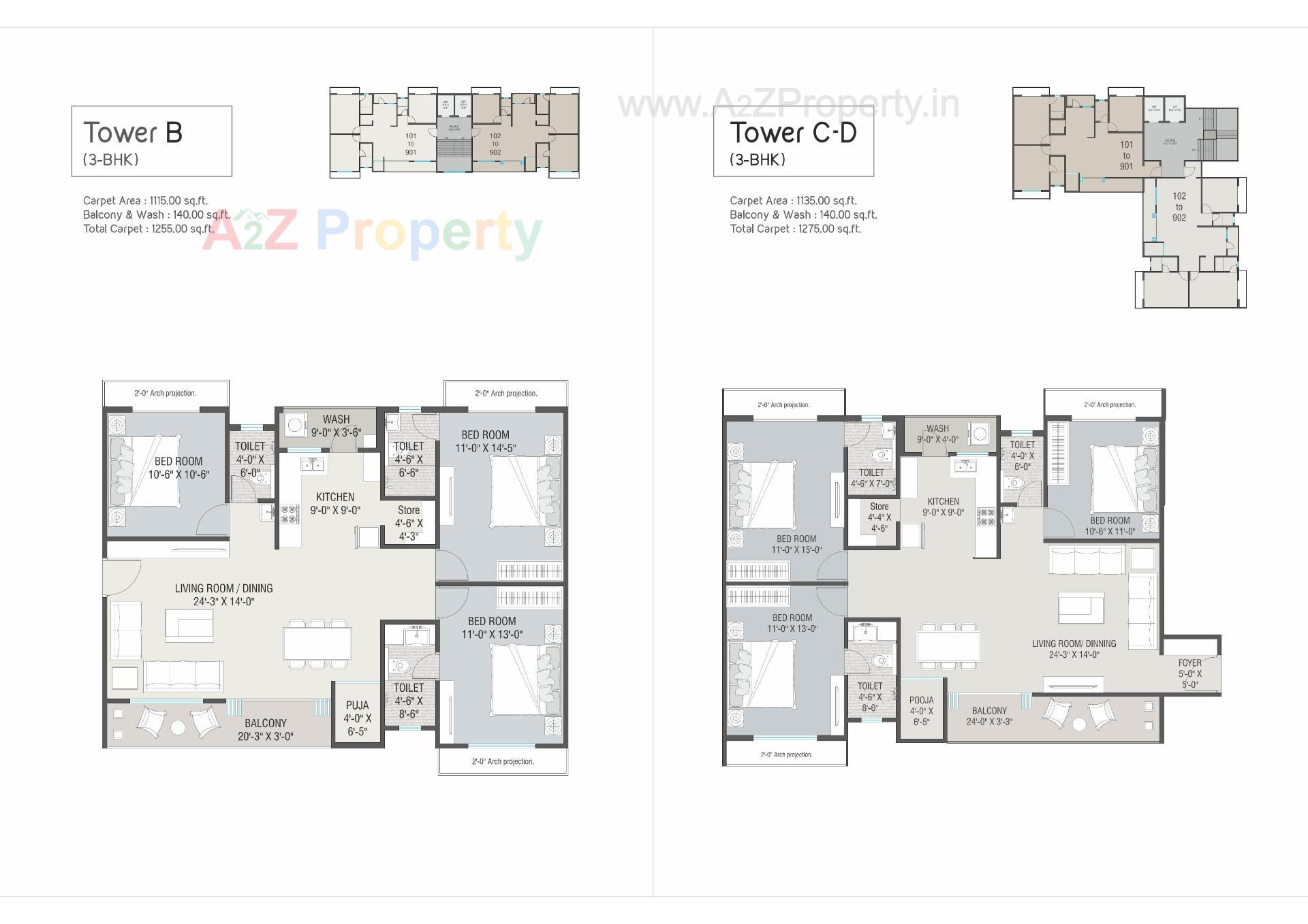 Layout of real estate project Aranya located at Vemali, Vadodara, Gujarat