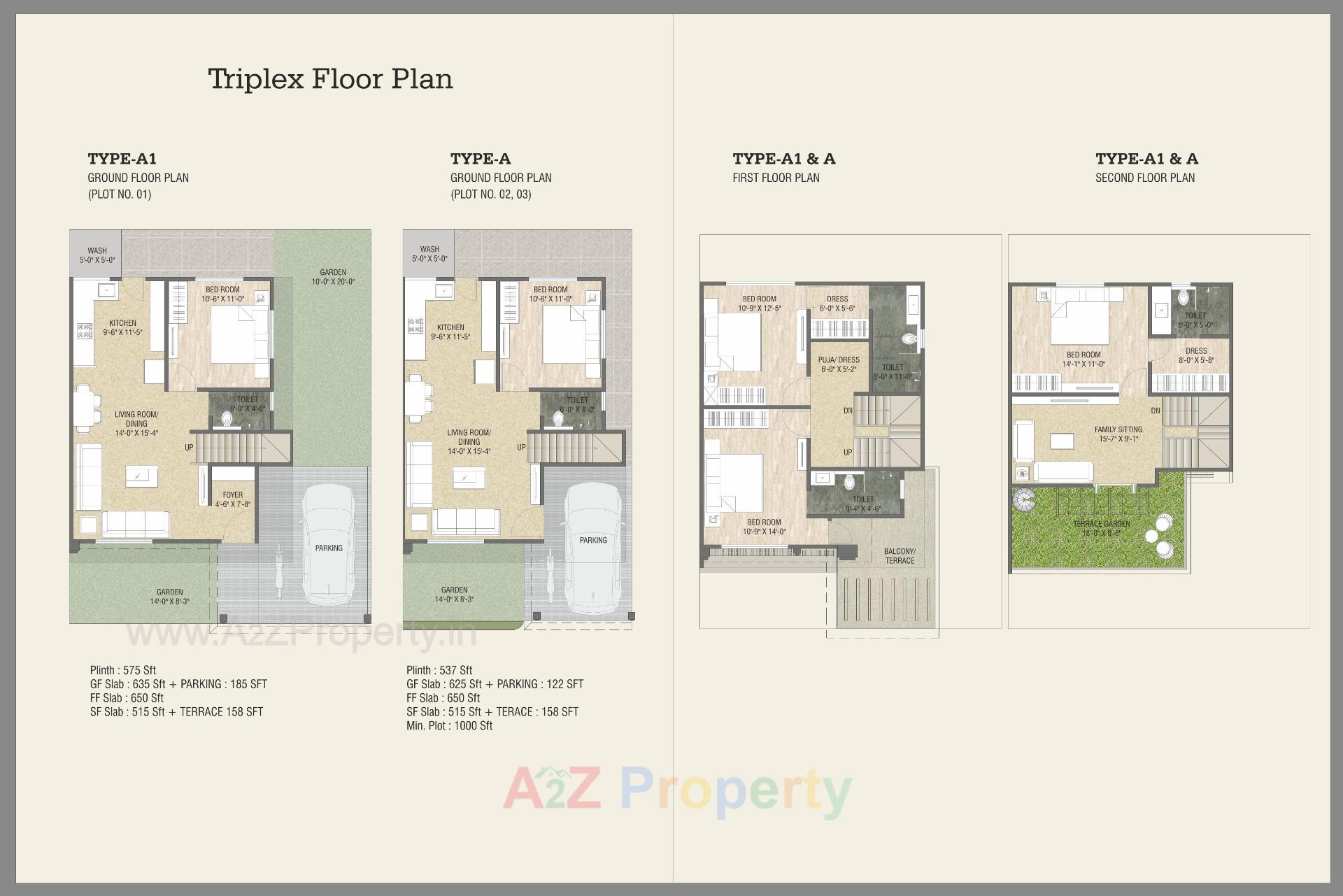 Layout of real estate project Aranya One located at Bhayli, Vadodara, Gujarat