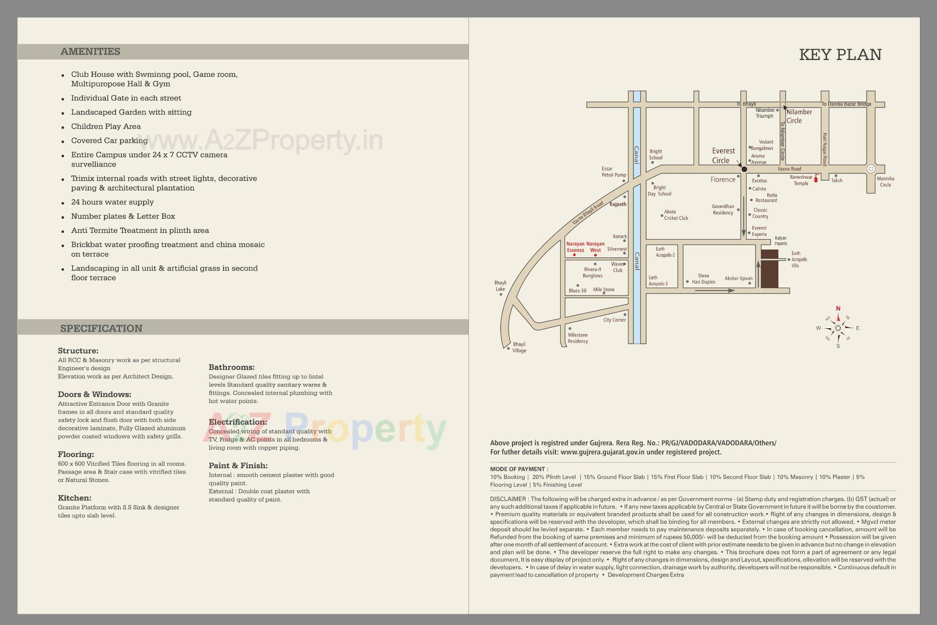  of real estate project Aranya One located at Bhayli, Vadodara, Gujarat
