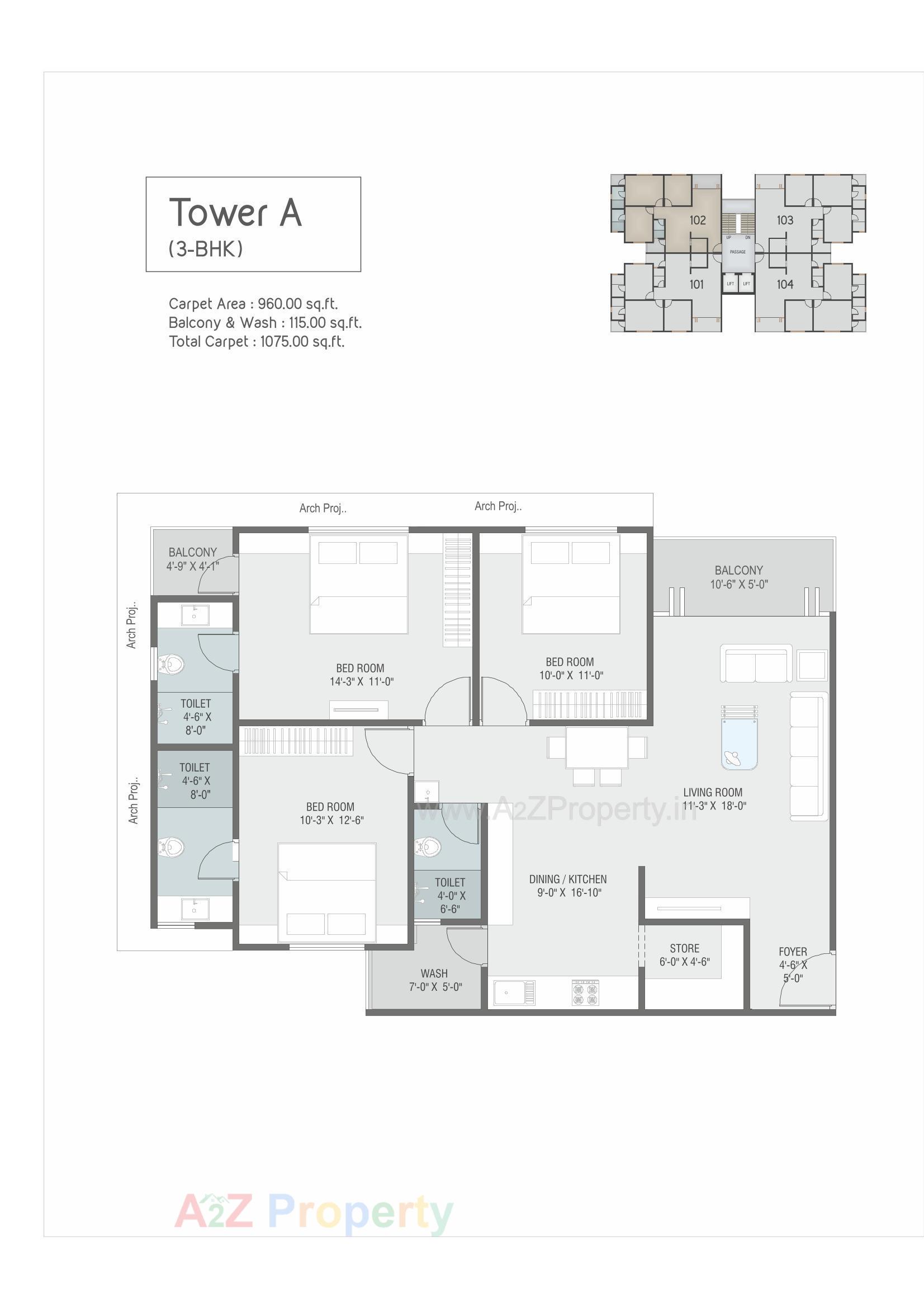 Layout of real estate project Aranya Spring located at Vemali, Vadodara, Gujarat