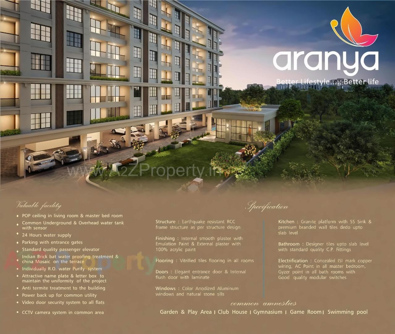 3D Elevation of real estate project Aranya located at Harni, Vadodara, Gujarat
