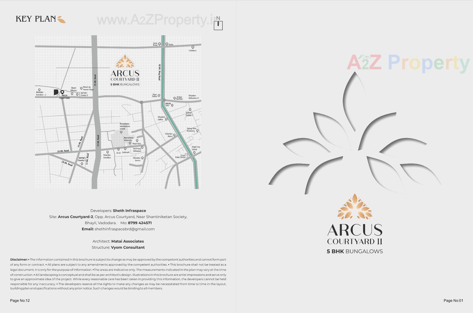  of real estate project Arcus Courtyard Ii located at Bhayli, Vadodara, Gujarat
