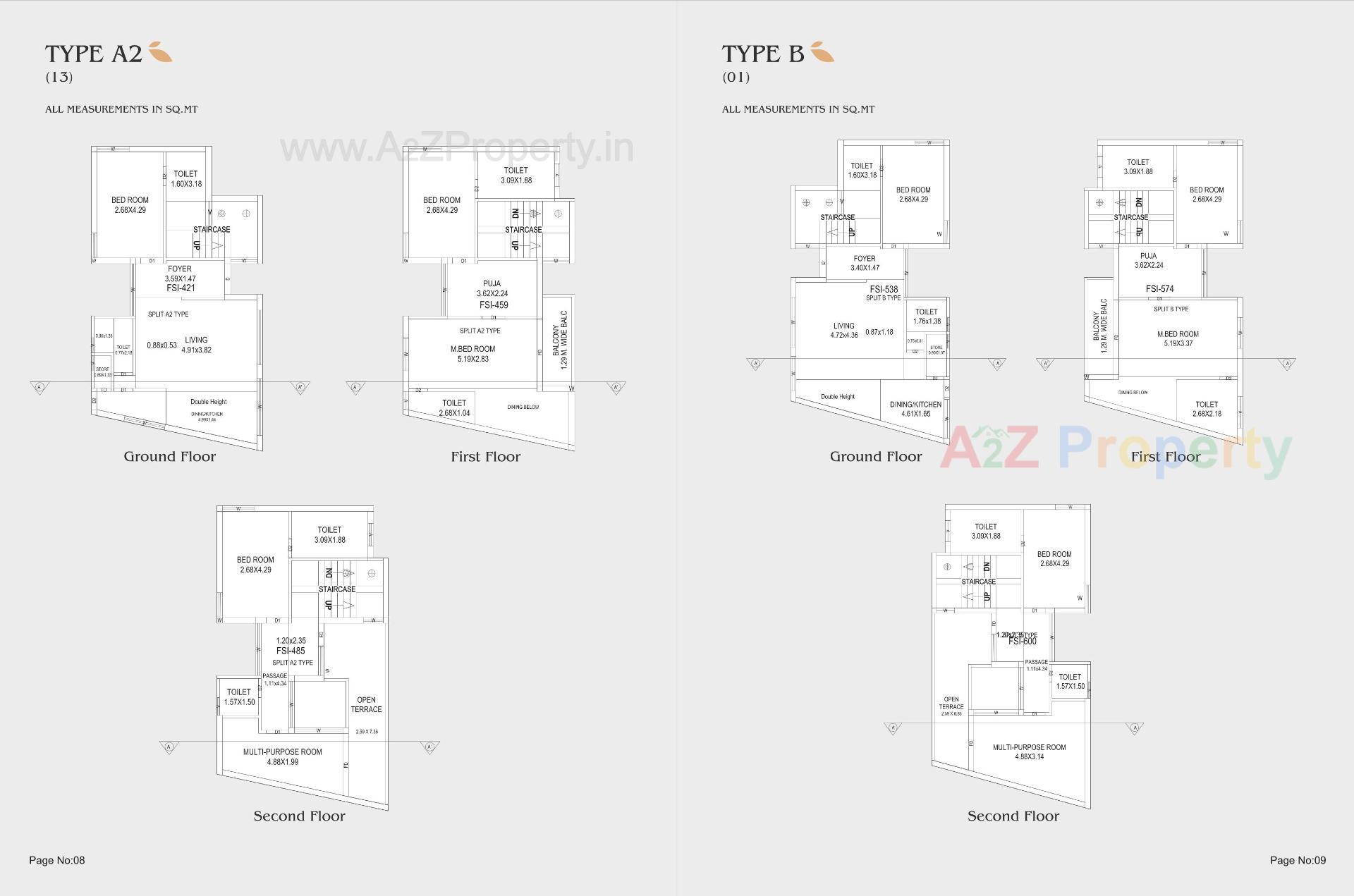 Layout of real estate project Arcus Courtyard Ii located at Bhayli, Vadodara, Gujarat