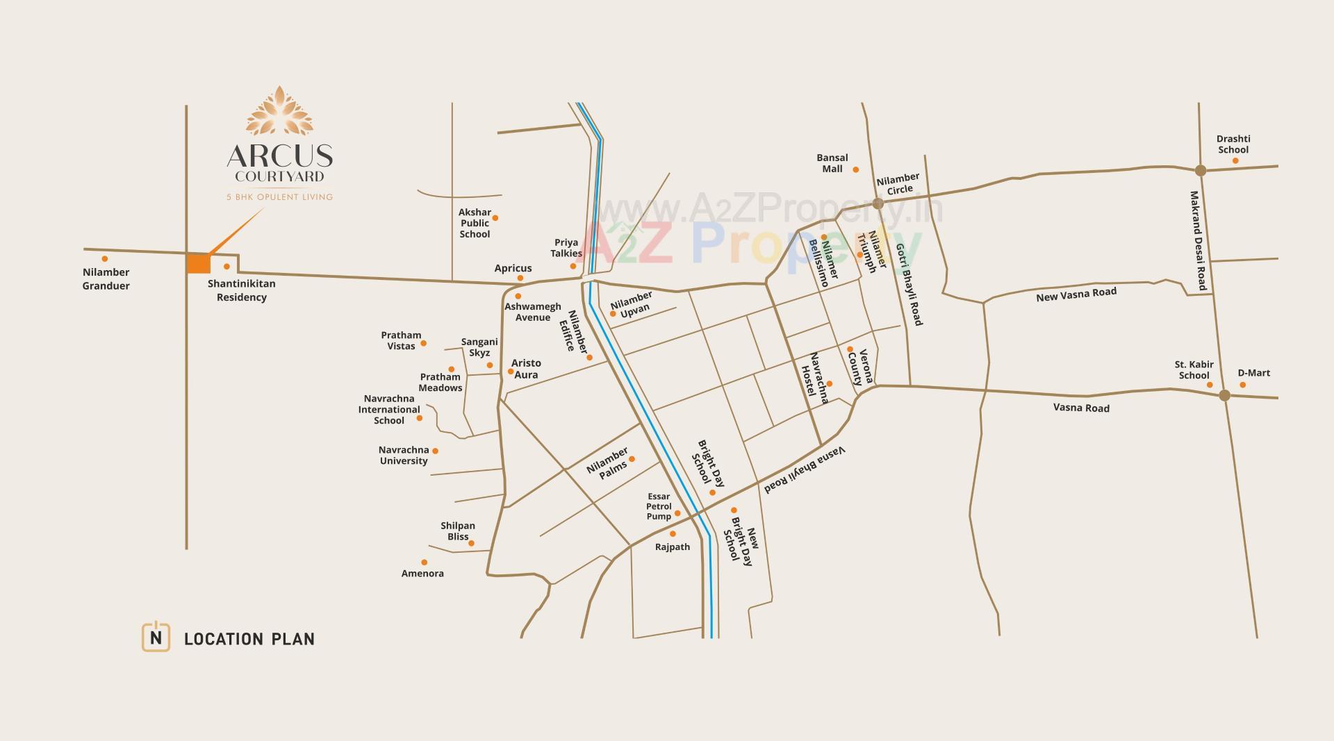  of real estate project Arcus Courtyard located at Bhayli, Vadodara, Gujarat