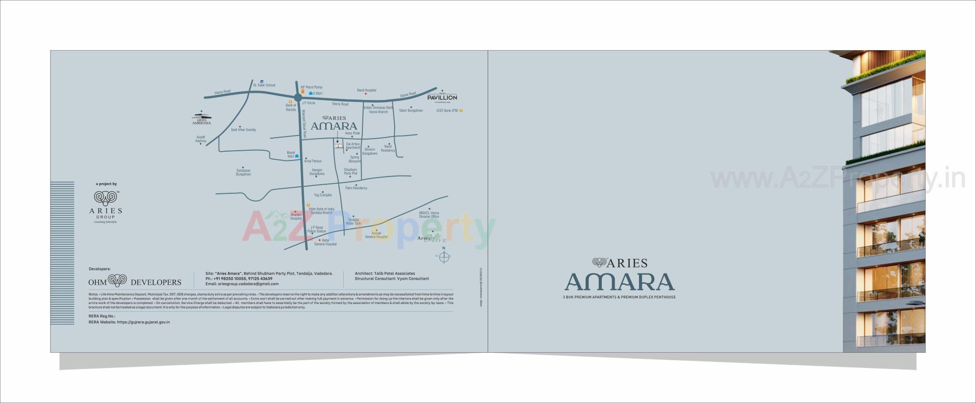  of real estate project Aries Amara located at Tandalja, Vadodara, Gujarat