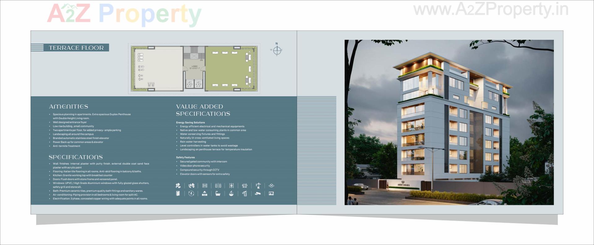  of real estate project Aries Amara located at Tandalja, Vadodara, Gujarat