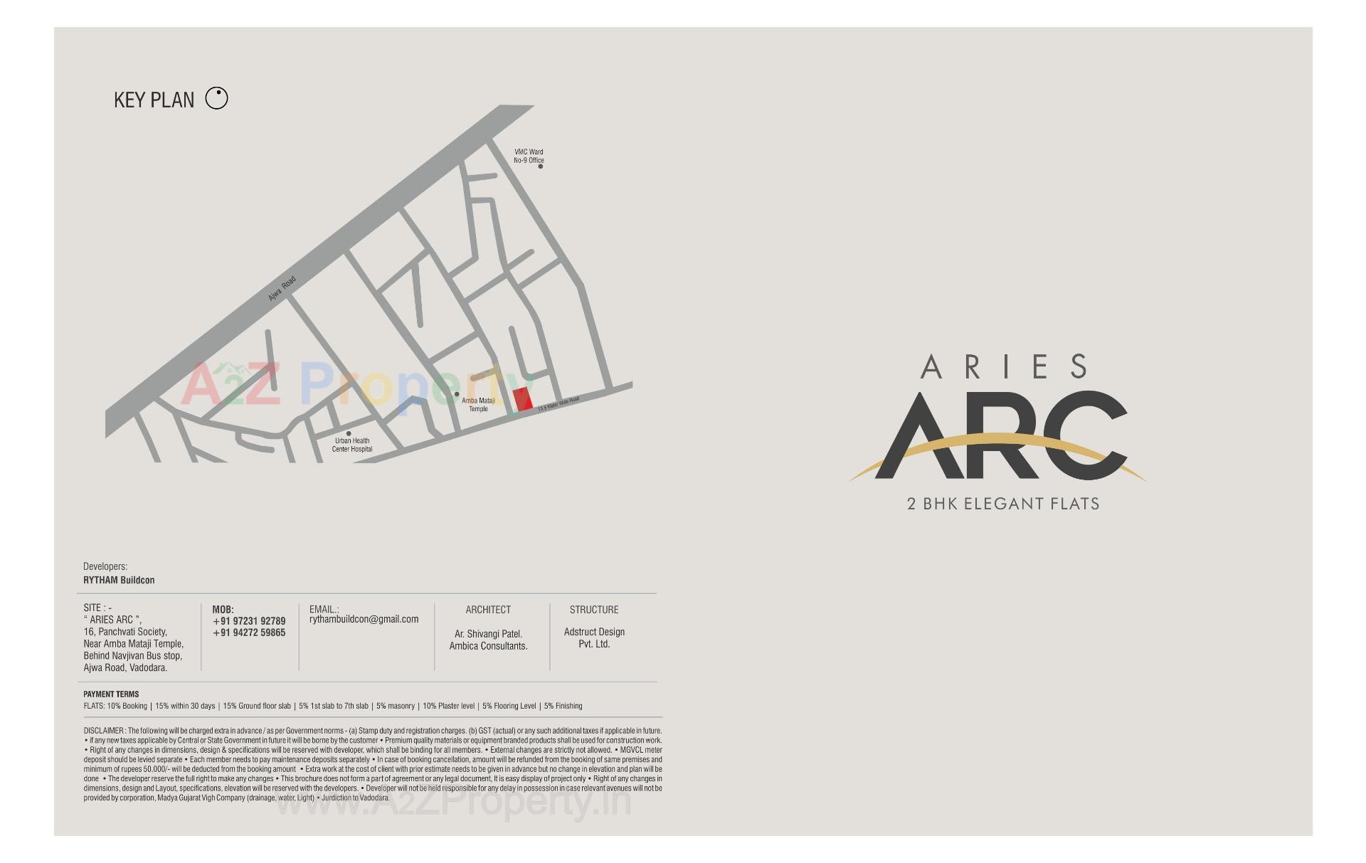  of real estate project Aries Arc located at Bapod, Vadodara, Gujarat