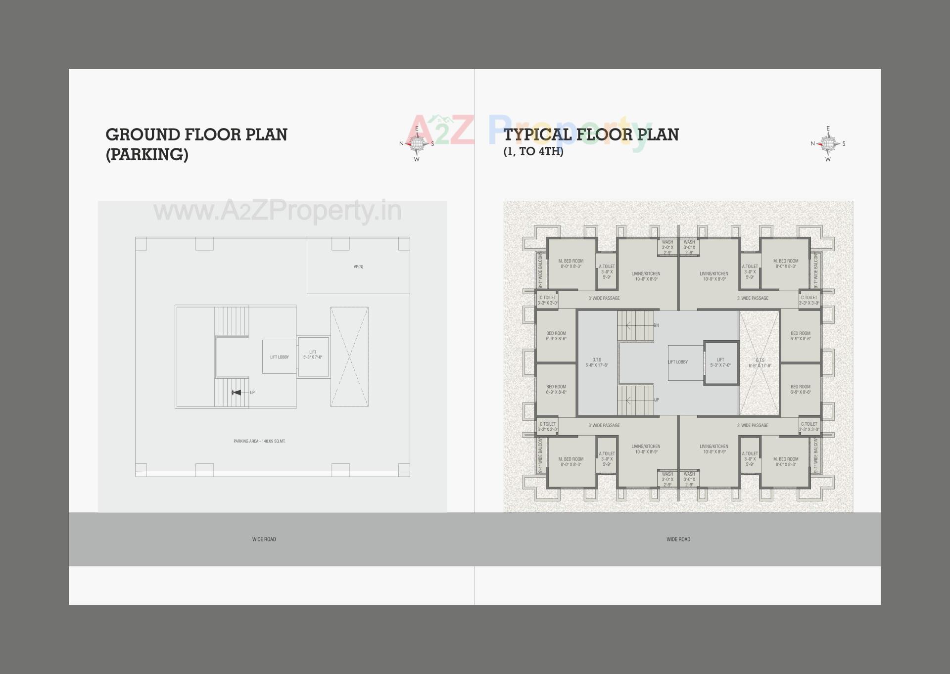Layout of real estate project Aries Flats located at Vadodara, Vadodara, Gujarat