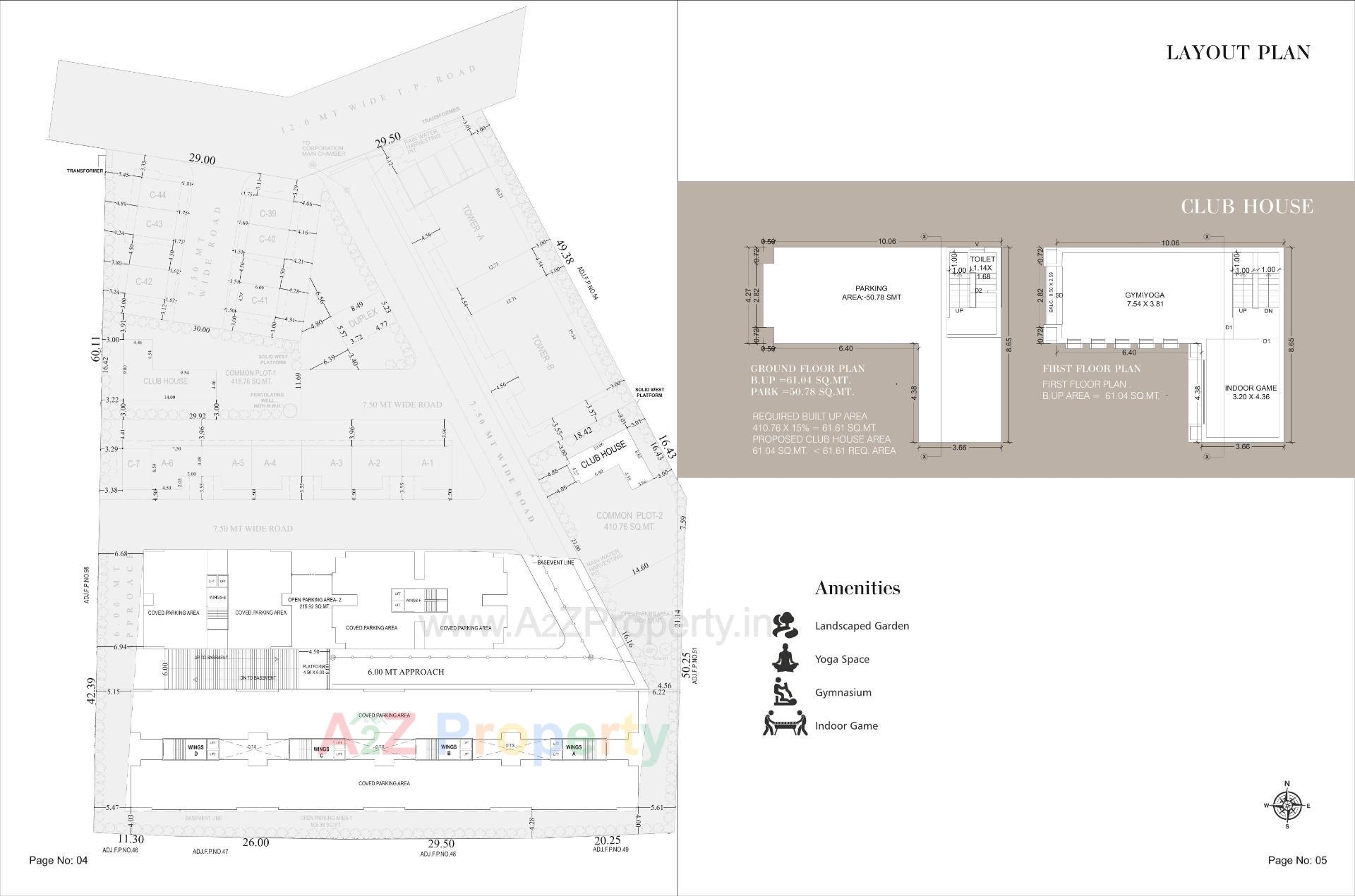 Layout of real estate project Aries Icon located at Atladra, Vadodara, Gujarat