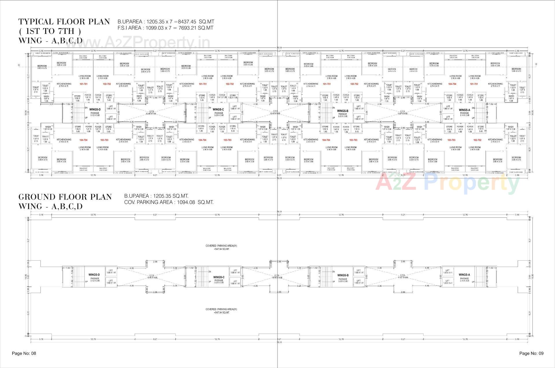 Layout of real estate project Aries Icon located at Atladra, Vadodara, Gujarat