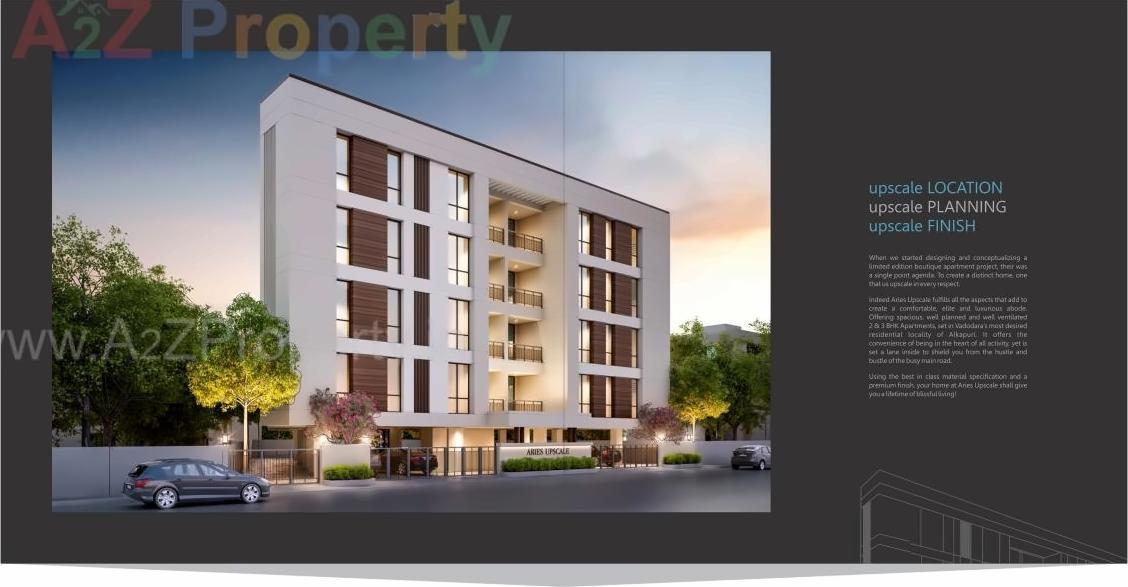 3D Elevation of real estate project Aries Upscale located at Wadiwadi, Vadodara, Gujarat
