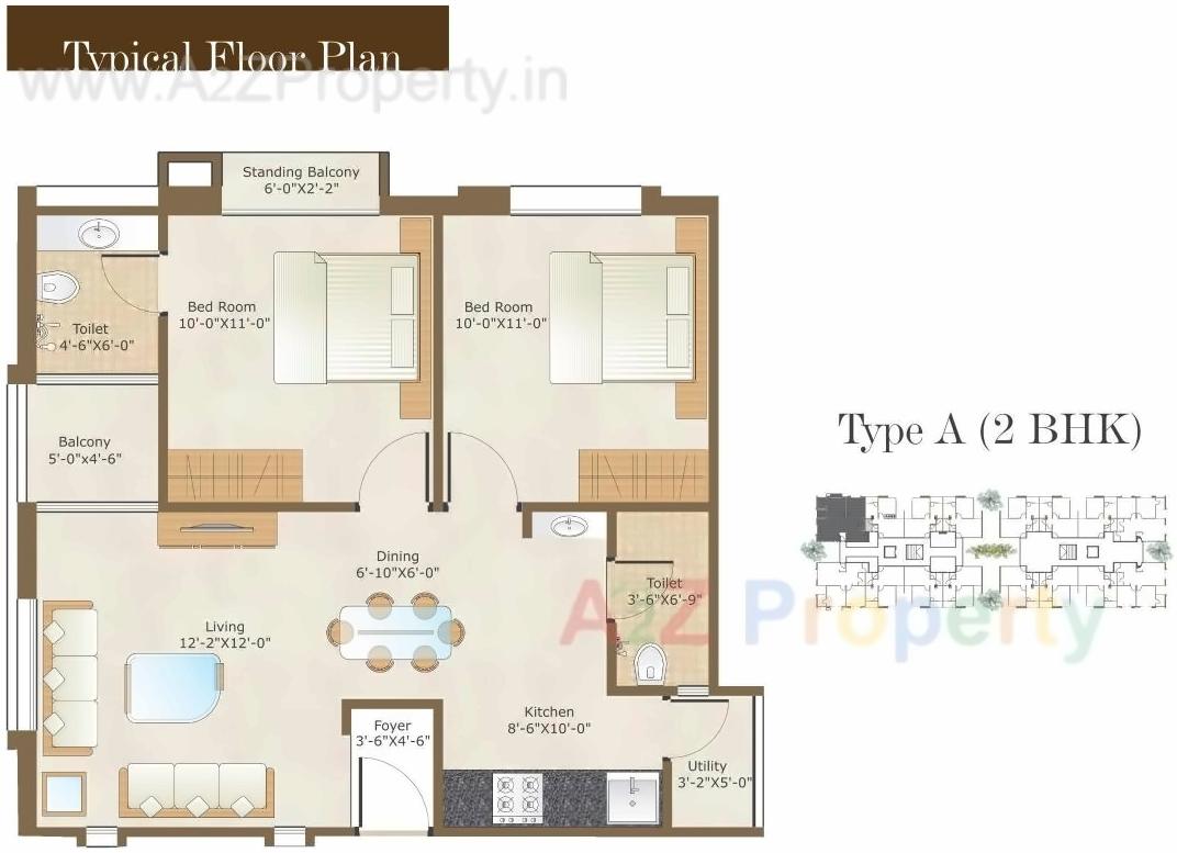 Layout of real estate project Arihant Complex located at Padra, Vadodara, Gujarat