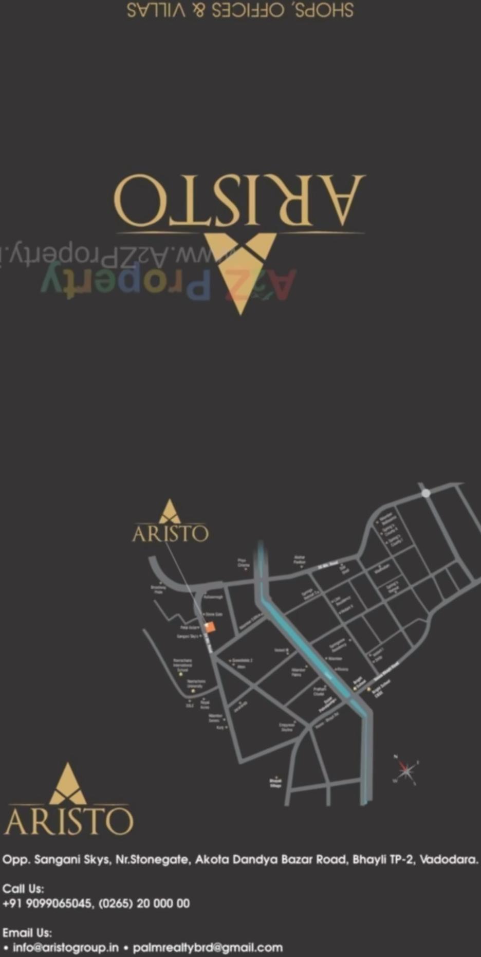  of real estate project Aristo located at Bhayli, Vadodara, Gujarat