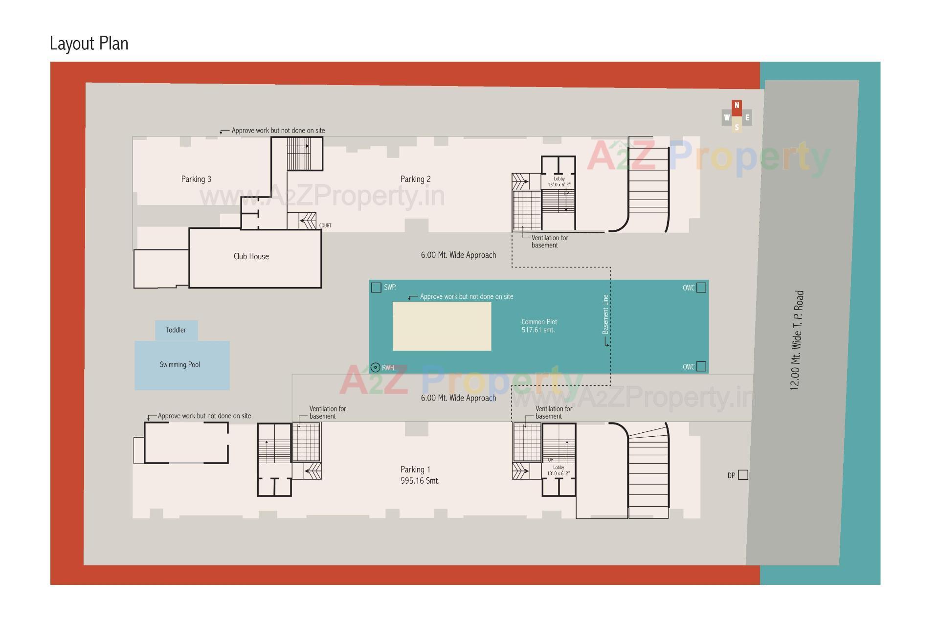 Layout of real estate project Artham Eminence located at Bhayali, Vadodara, Gujarat