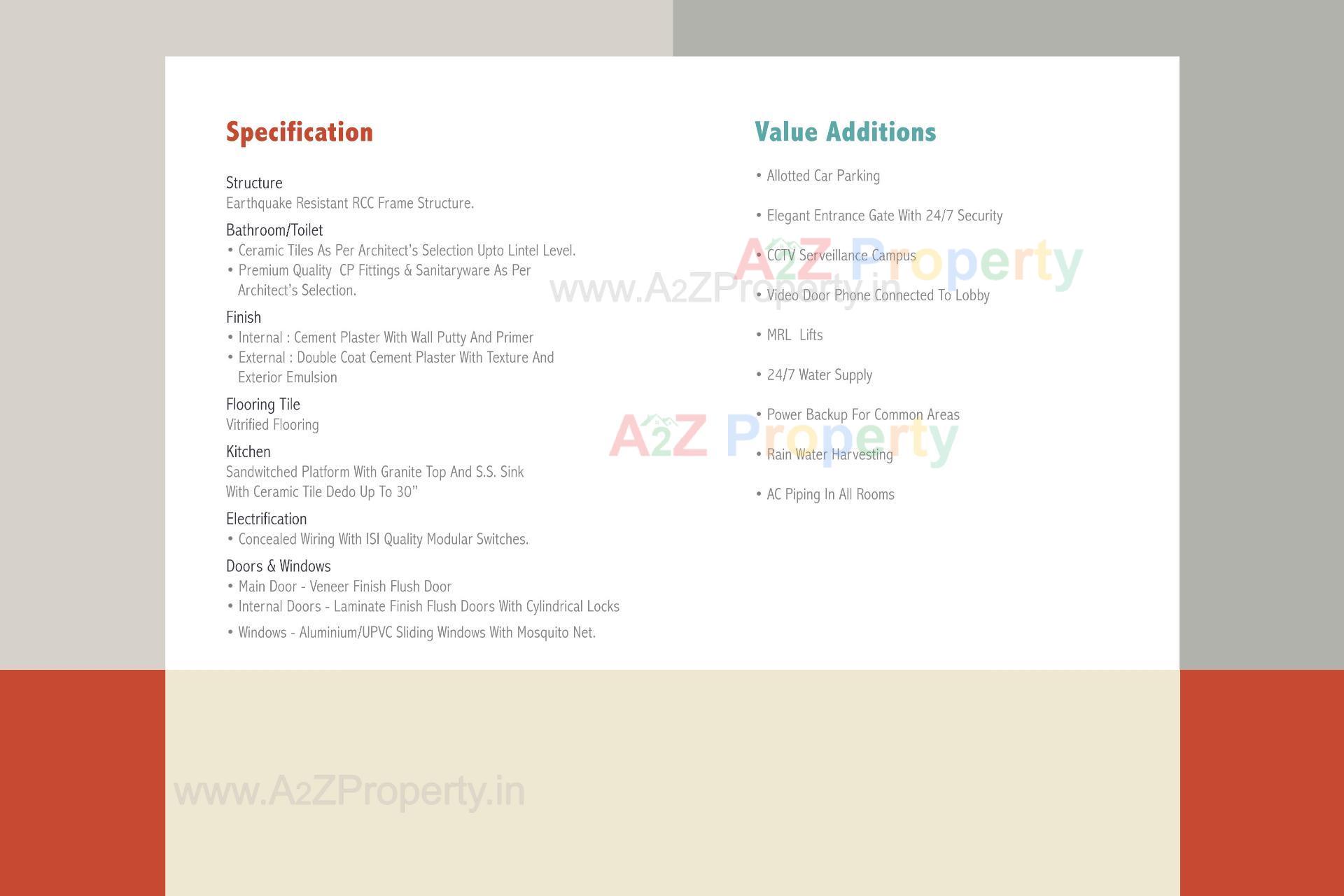  of real estate project Artham Eminence located at Bhayali, Vadodara, Gujarat