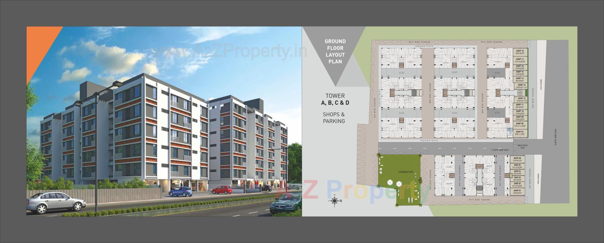 Layout of real estate project Aruma Park located at Bill, Vadodara, Gujarat