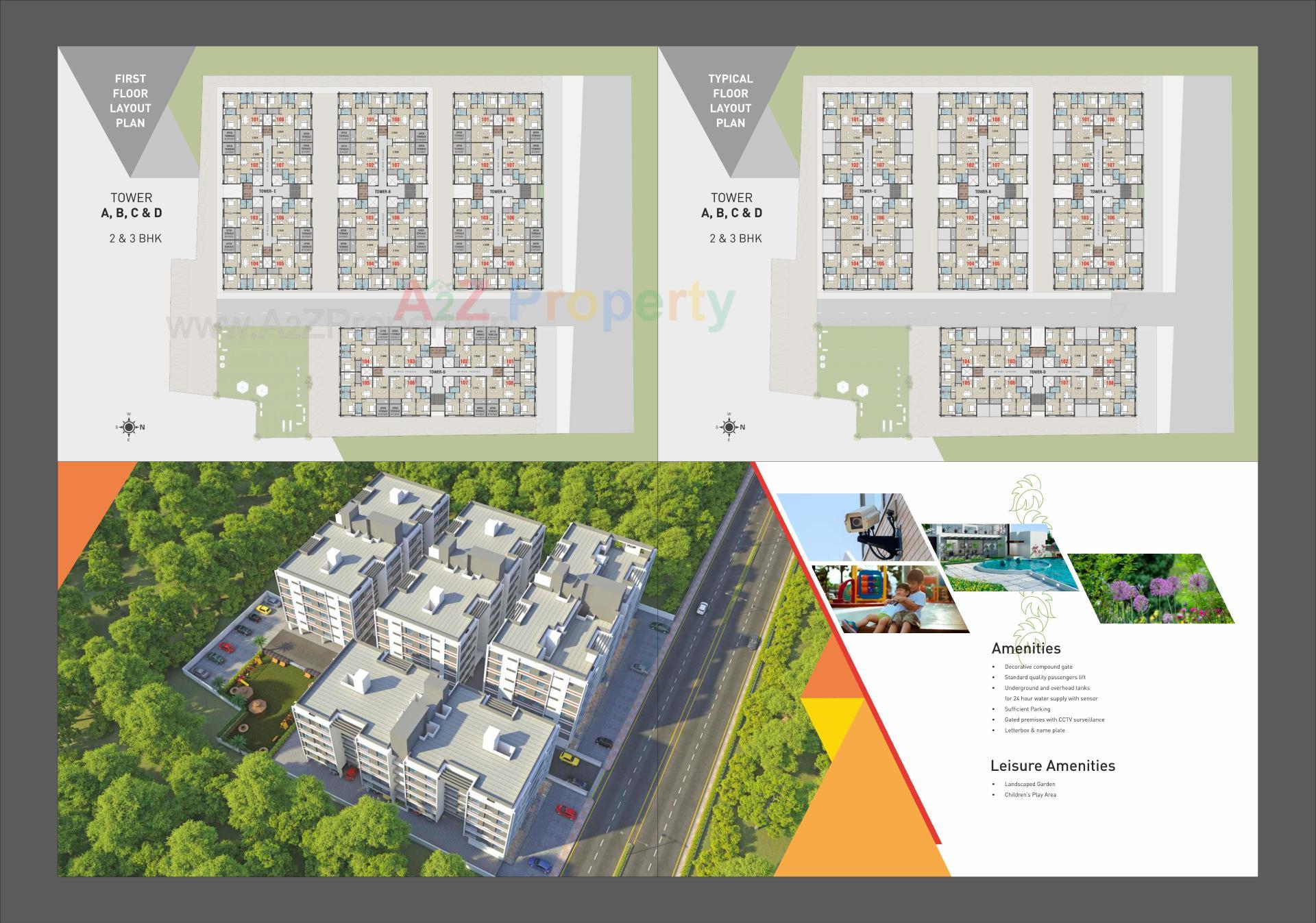 Layout of real estate project Aruma Park located at Bill, Vadodara, Gujarat