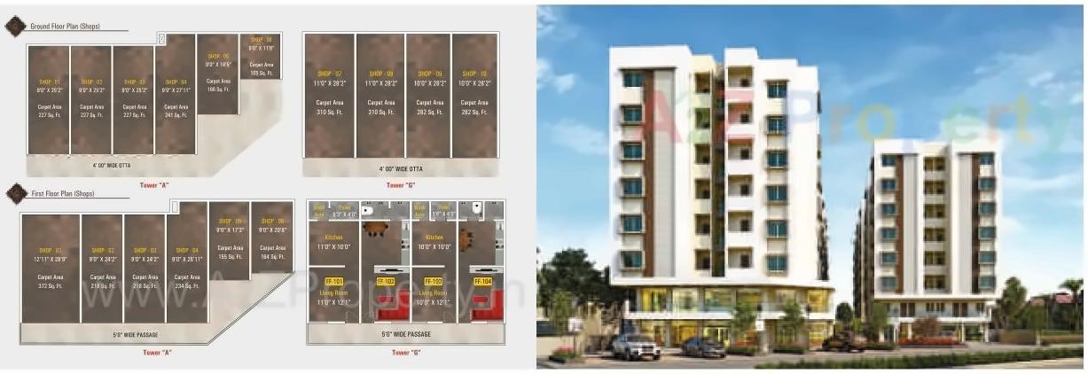 Layout of real estate project As Safa Shops   Flats located at Tandalaja, Vadodara, Gujarat