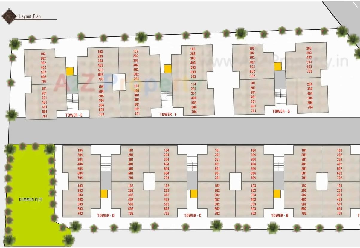 Layout of real estate project As Safa Shops   Flats located at Tandalaja, Vadodara, Gujarat