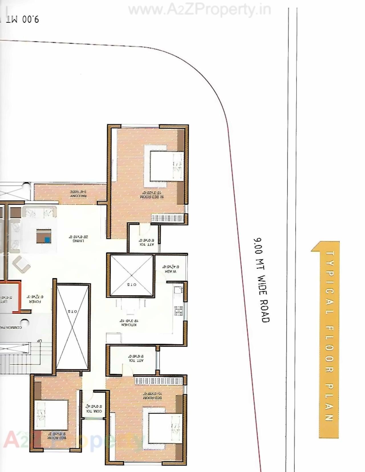 Layout of real estate project Asiatic Four located at Gotri, Vadodara, Gujarat
