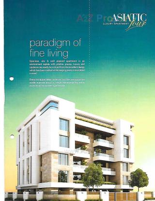 Elevation of real estate project Asiatic Four located at Gotri, Vadodara, Gujarat