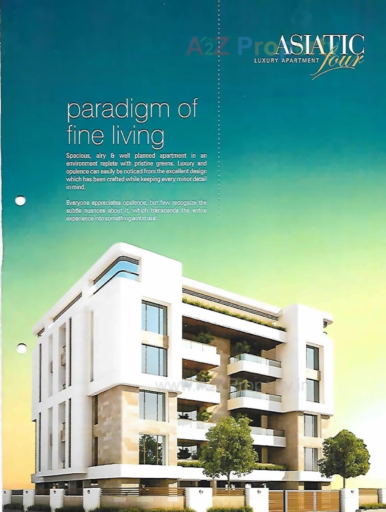 3D Elevation of real estate project Asiatic Four located at Gotri, Vadodara, Gujarat