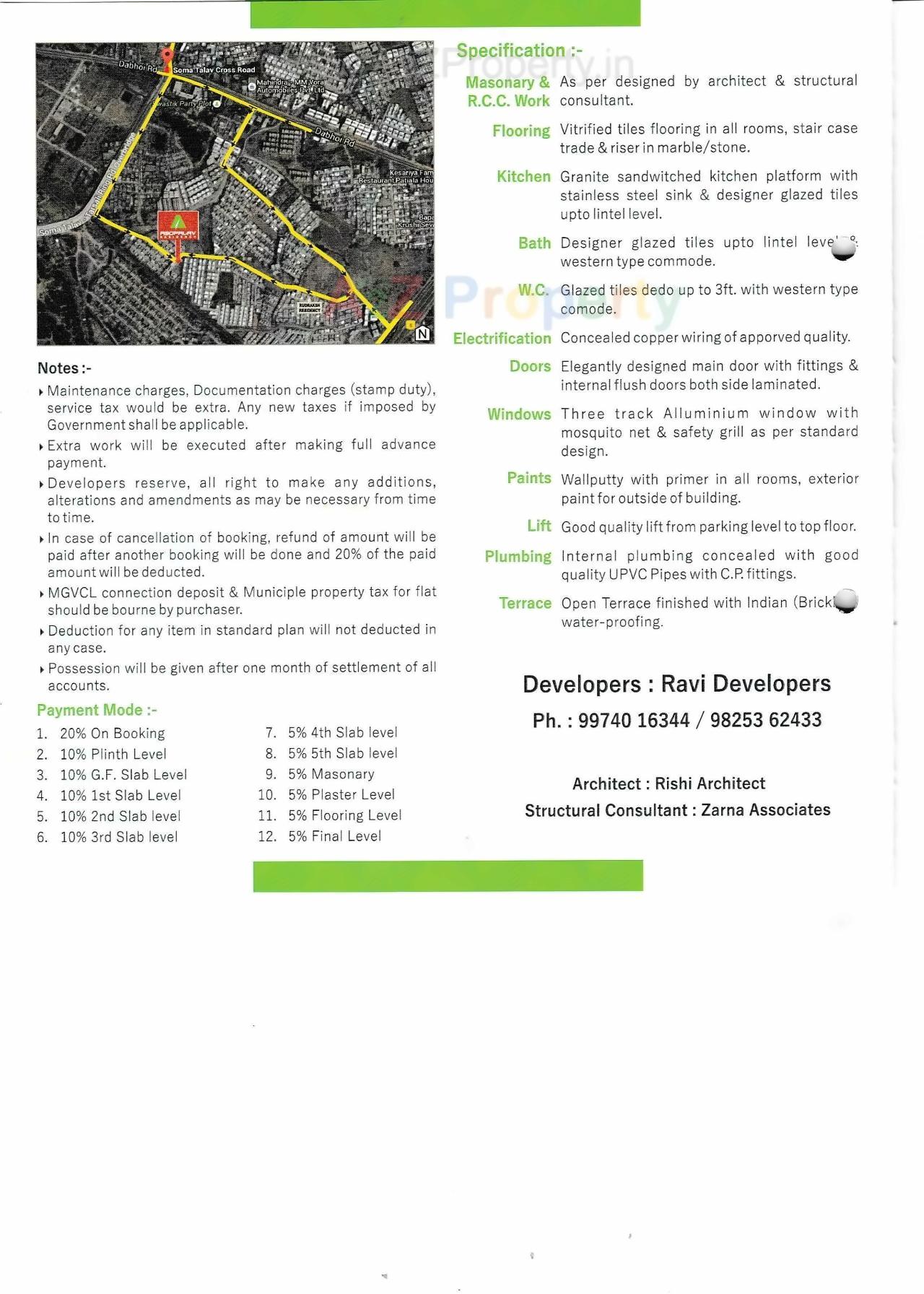  of real estate project Asopalav Residency located at Kapurai, Vadodara, Gujarat