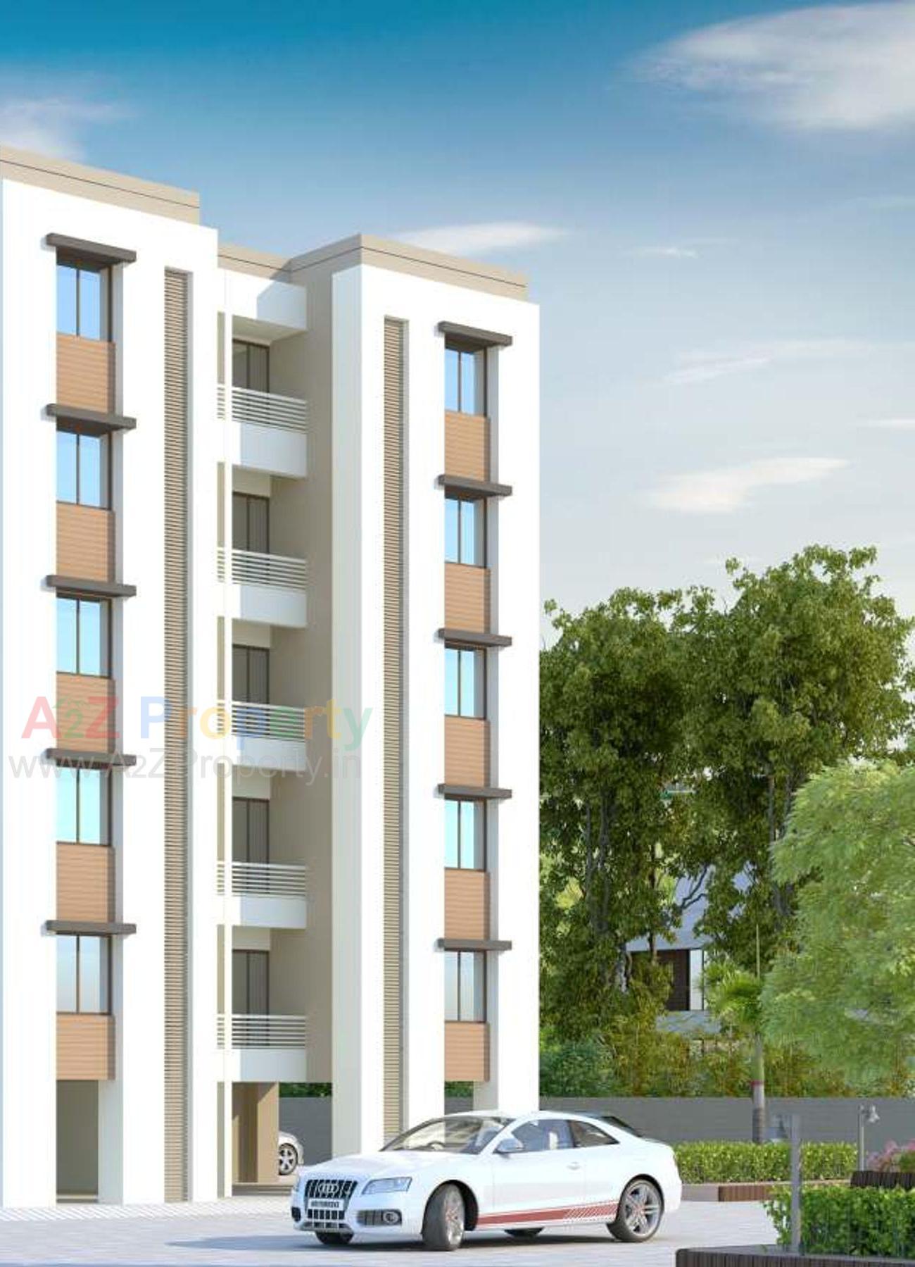 3D Elevation of real estate project Asopalav Residency located at Vadodara, Vadodara, Gujarat