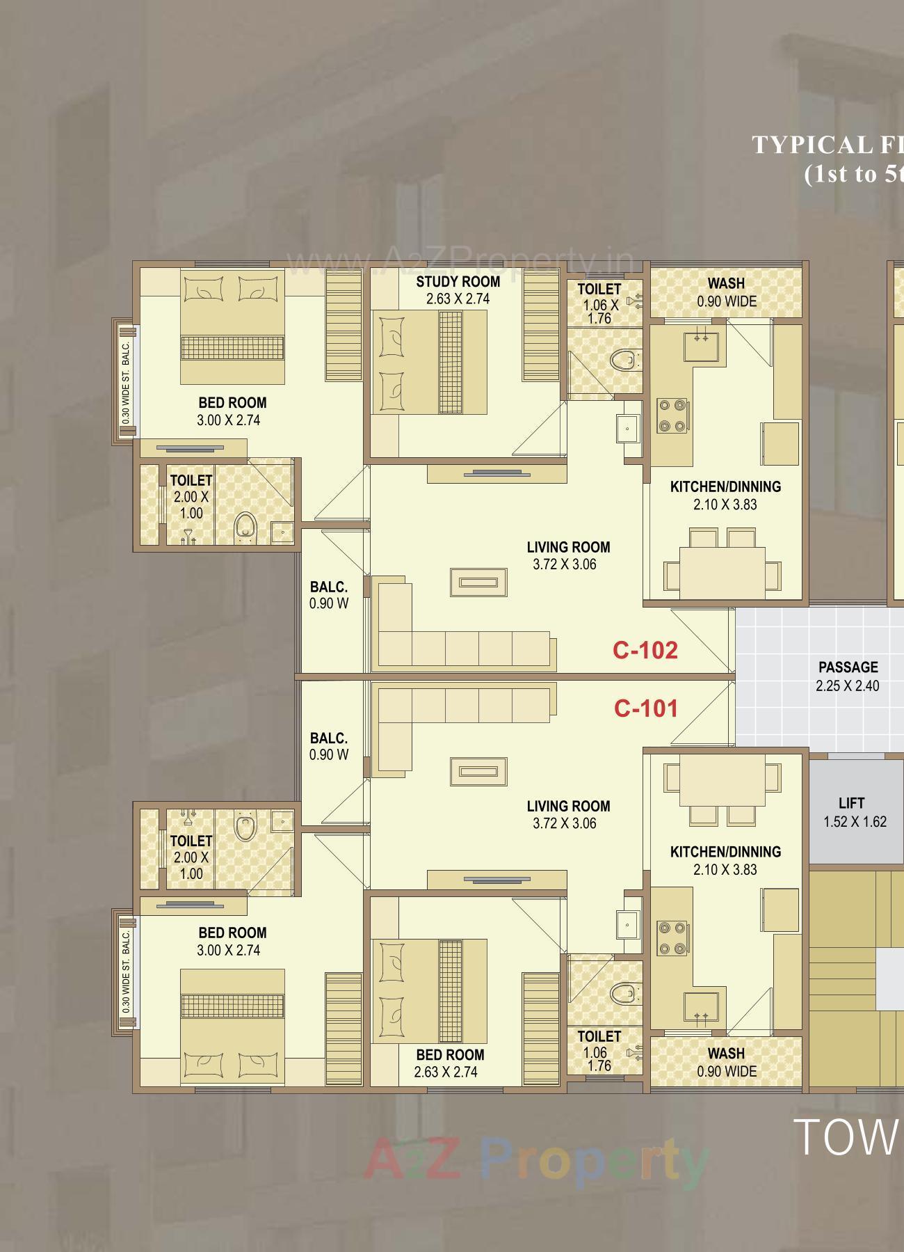 Layout of real estate project Asopalav Residency located at Vadodara, Vadodara, Gujarat