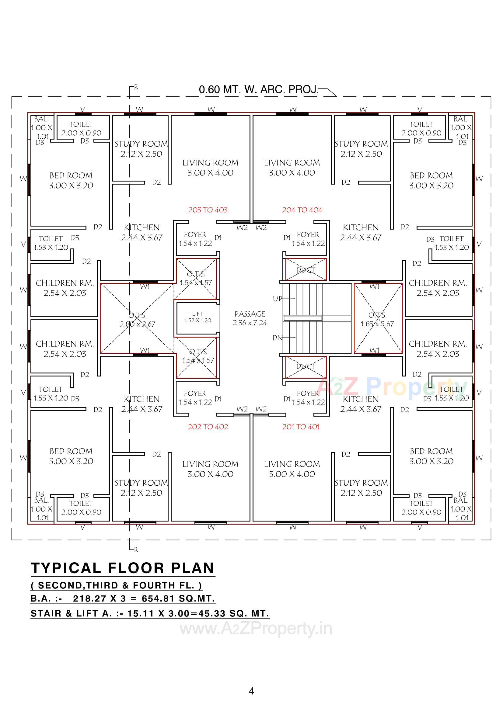 Layout of real estate project Atharva Sarthak located at Sevasi, Vadodara, Gujarat