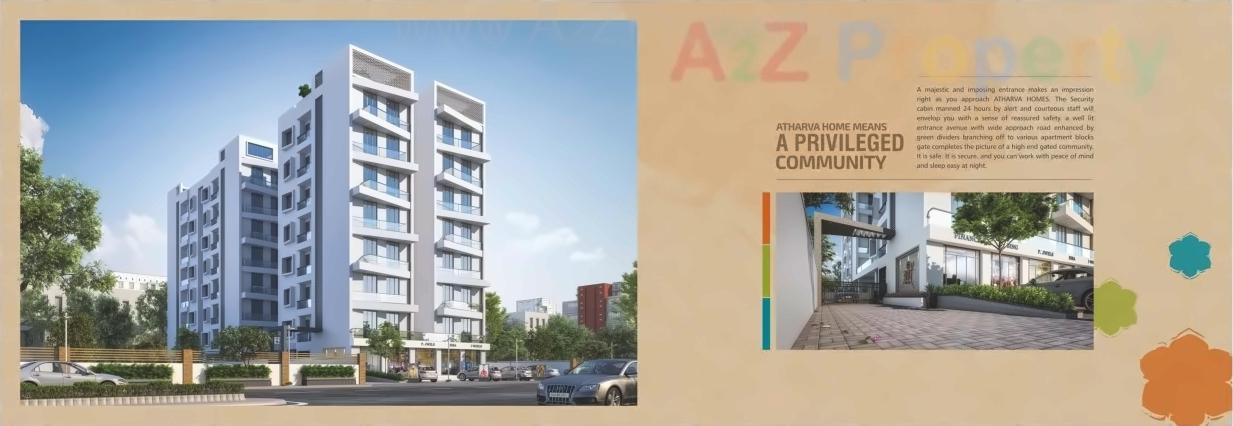 3D Elevation of real estate project Atharva located at Bhayli, Vadodara, Gujarat