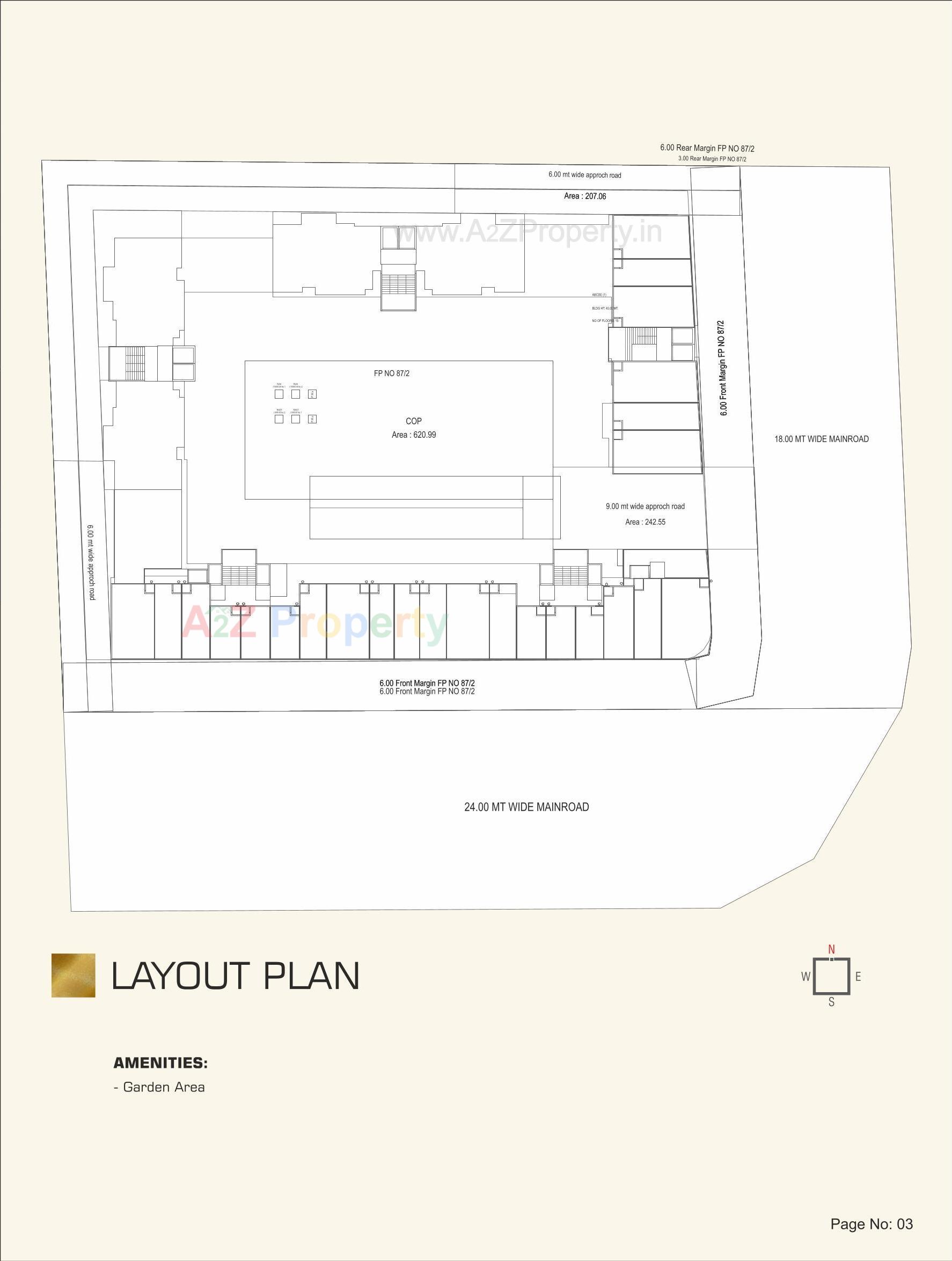 Layout of real estate project Athashree Inspera located at Bhayli, Vadodara, Gujarat