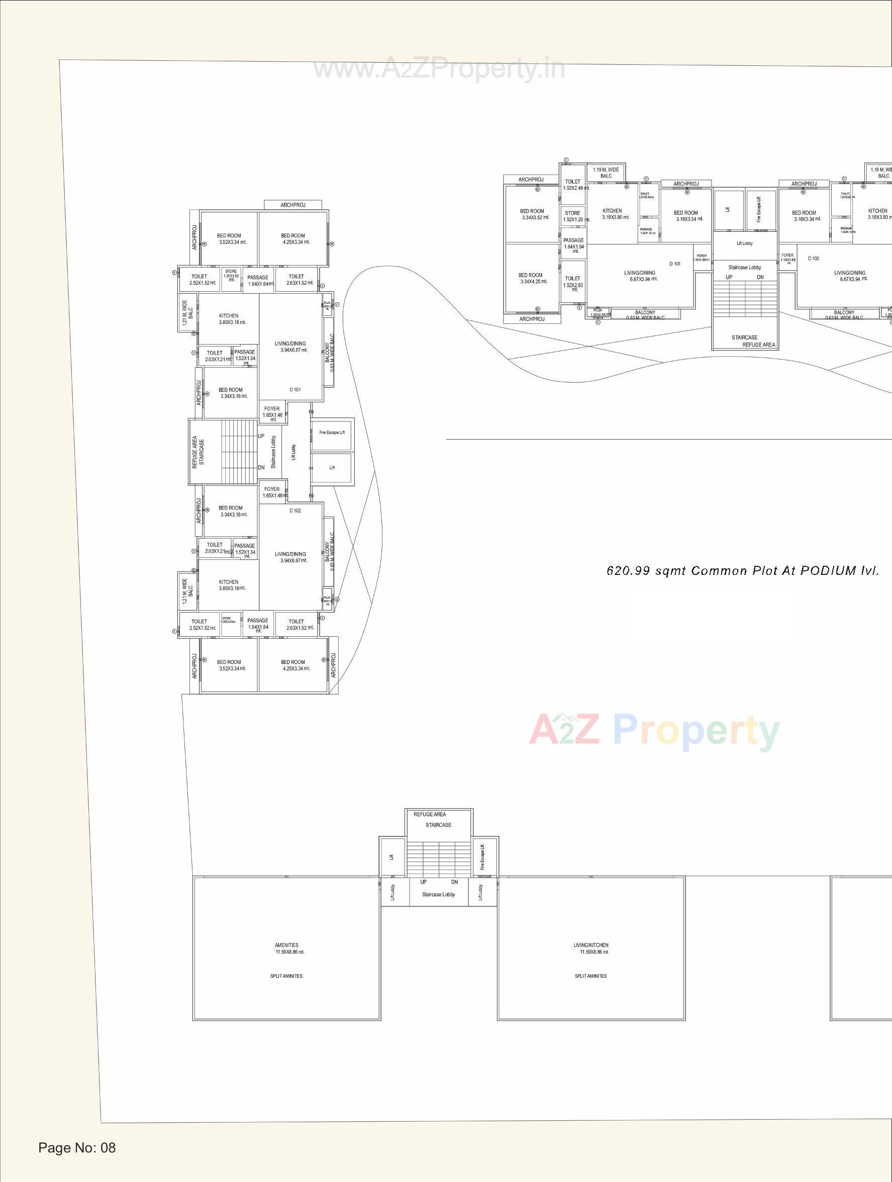 Layout of real estate project Athashree Inspera located at Bhayli, Vadodara, Gujarat