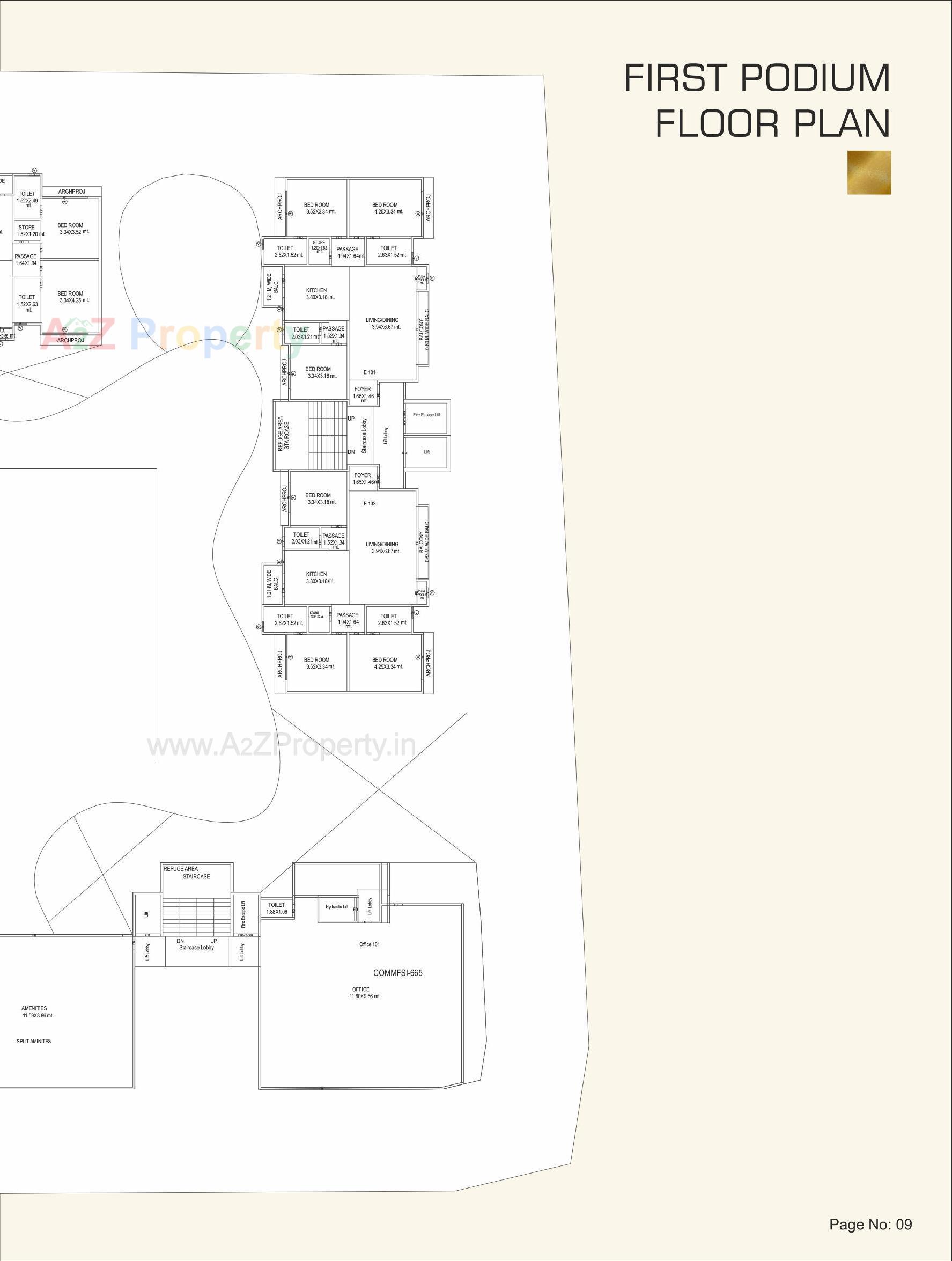 Layout of real estate project Athashree Inspera located at Bhayli, Vadodara, Gujarat