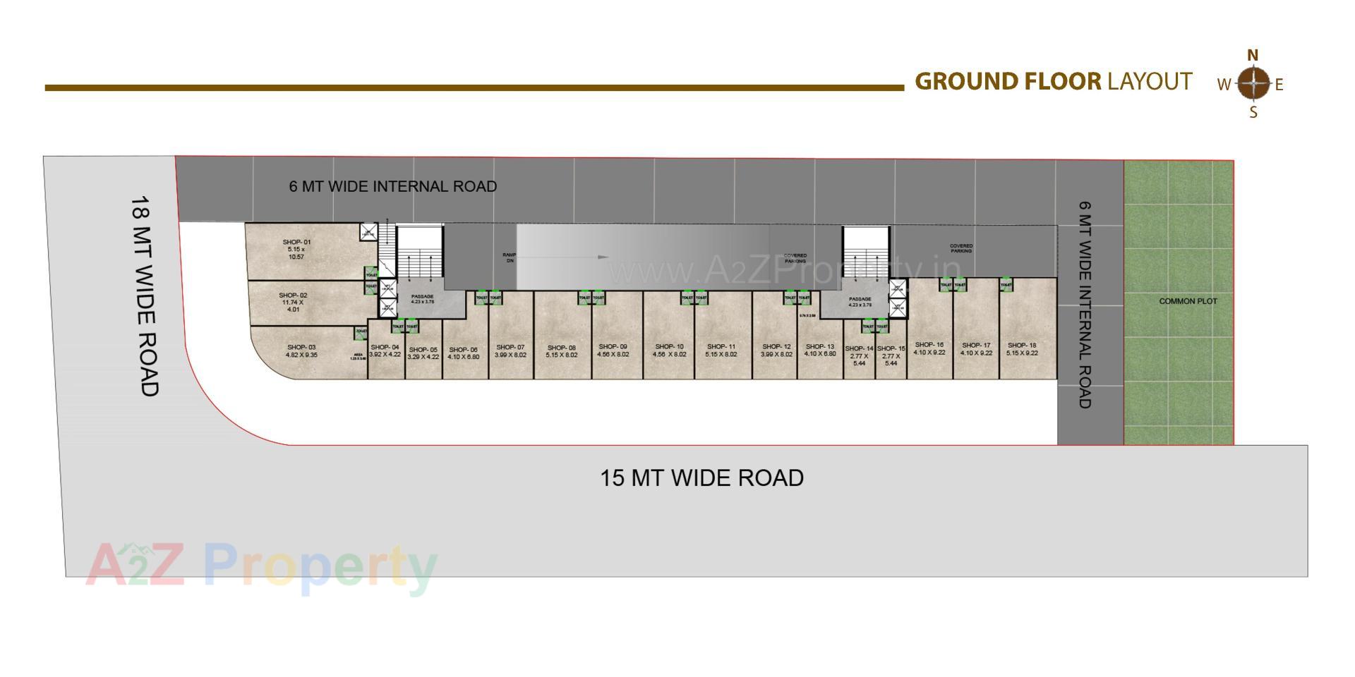 Layout of real estate project Athashree Luxuria located at Bhayali, Vadodara, Gujarat